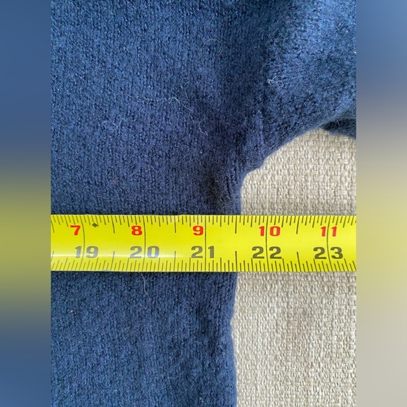 Madewell Sweater Women’s XS Navy Blue Juniper V Neck Wool - Picture 5 of 8